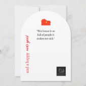 自分で作る、オリジナルクリスマスカードをアップロード 招待状 (裏面)