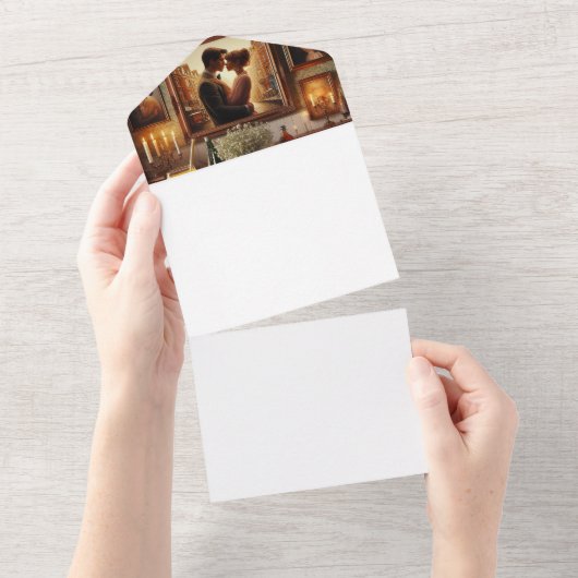 自分で作る オールインワン招待状 (貼ってはがせる)