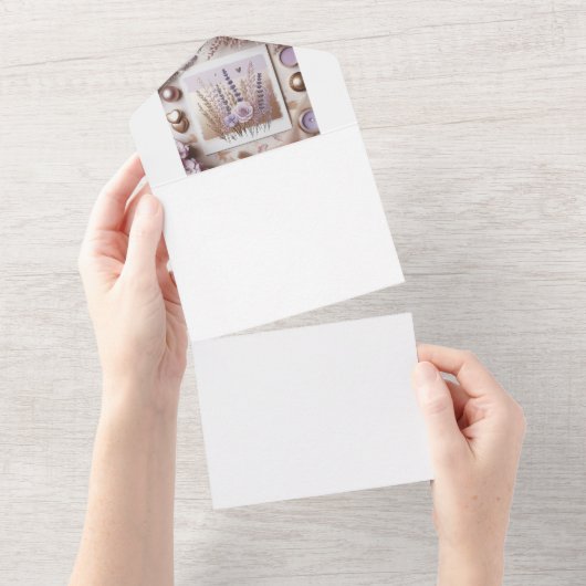 自分で作る オールインワン招待状 (貼ってはがせる)