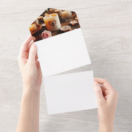 自分で作る オールインワン招待状 (貼ってはがせる)