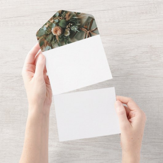 自分で作る オールインワン招待状 (貼ってはがせる)