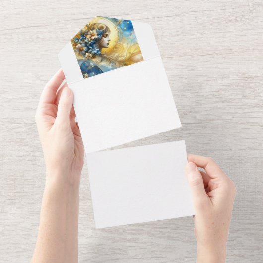 自分で作る オールインワン招待状 (貼ってはがせる)