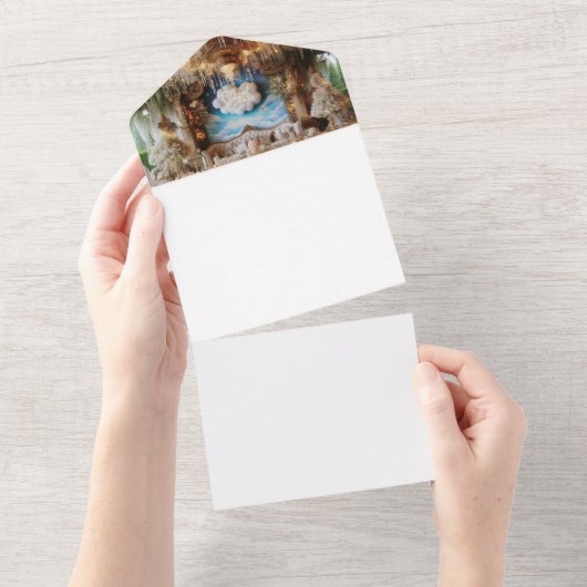 自分で作る オールインワン招待状 (貼ってはがせる)