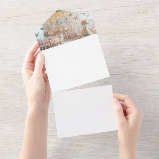 自分で作る オールインワン招待状 (貼ってはがせる)