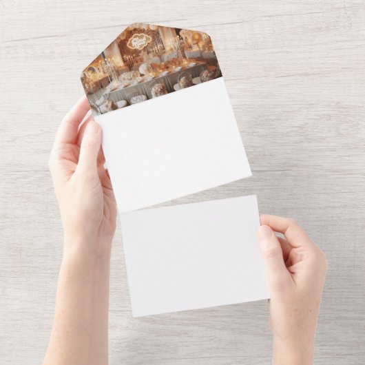 自分で作る オールインワン招待状 (貼ってはがせる)