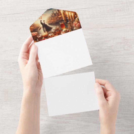 自分で作る オールインワン招待状 (貼ってはがせる)