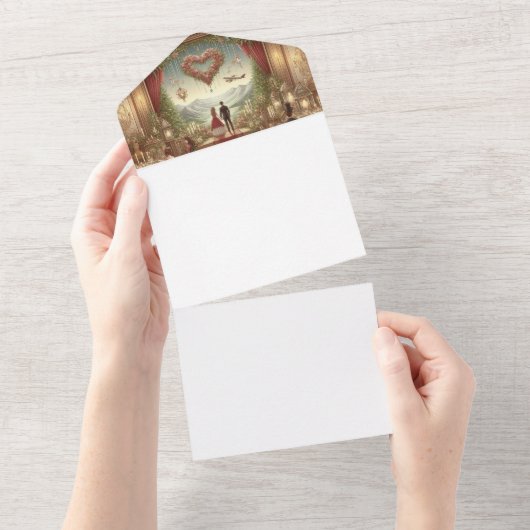 自分で作る オールインワン招待状 (貼ってはがせる)