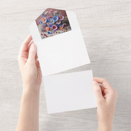 自分で作る オールインワン招待状 (貼ってはがせる)