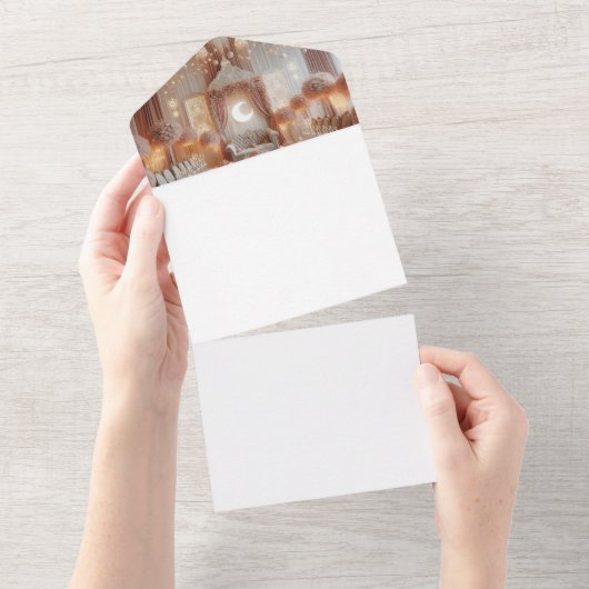 自分で作る オールインワン招待状 (貼ってはがせる)