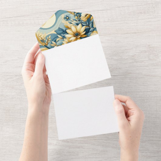 自分で作る オールインワン招待状 (貼ってはがせる)