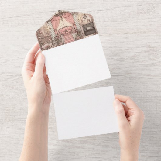 自分で作る オールインワン招待状 (貼ってはがせる)