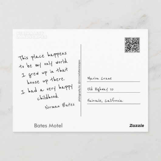 自分で作る ポストカード (裏面)