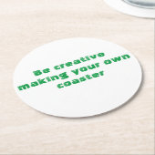 自分で作る ラウンドペーパーコースター (アングル)