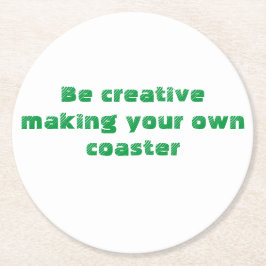 自分で作る ラウンドペーパーコースター