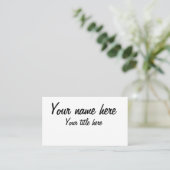 自分で作る 名刺 (スタンド正面)