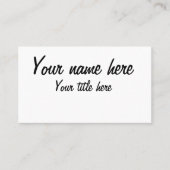 自分で作る 名刺 (正面)