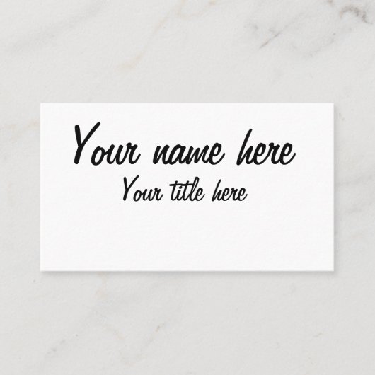 自分で作る 名刺 (正面)