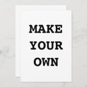 自分で作る 招待状 (正面/裏面)