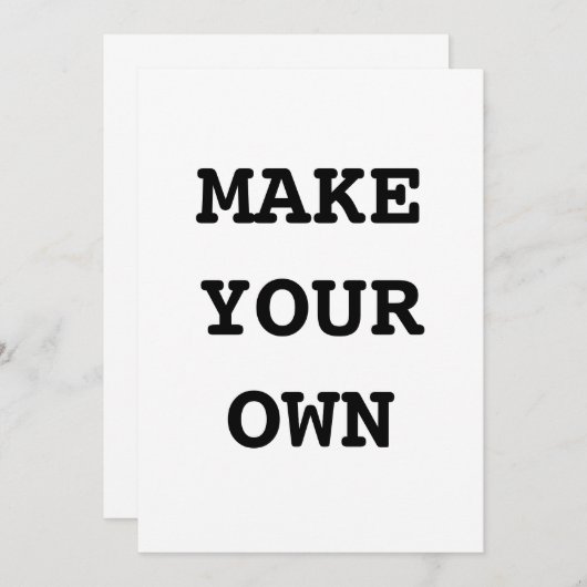 自分で作る 招待状 (正面/裏面)