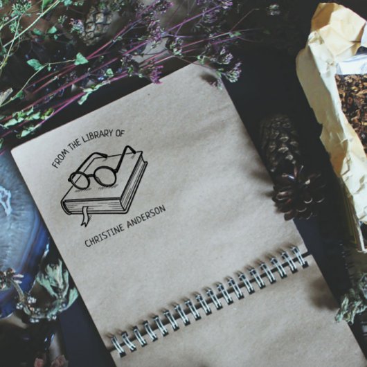 自分で作る | 眼鏡 | 図書館から セルフインキングスタンプ