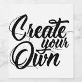 自分で作れ ワインラベル (シングルラベル)