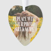 自分で作カスタムったパーソナライズされた オーナメント (正面)