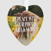 自分で作カスタムったパーソナライズされた オーナメント (正面)