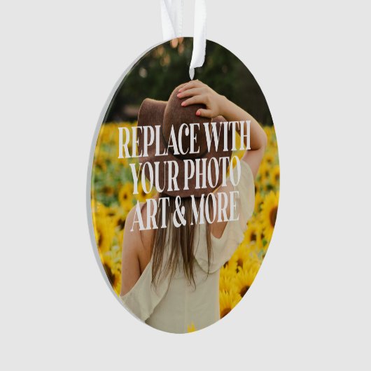 自分で作カスタムったパーソナライズされた オーナメント (正面)