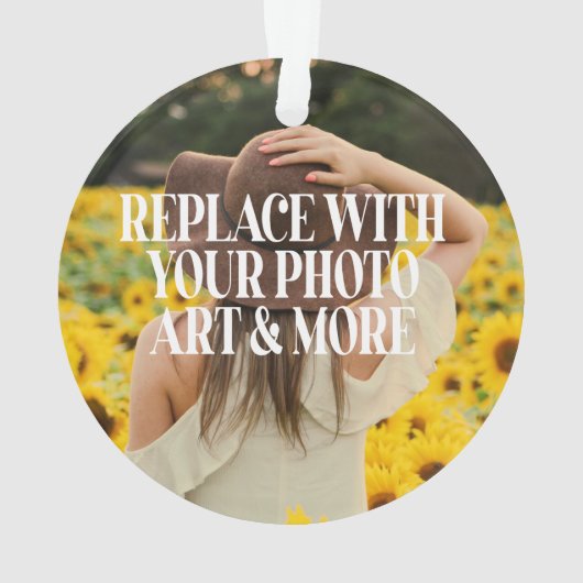 自分で作カスタムったパーソナライズされた オーナメント (裏面)