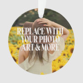 自分で作カスタムったパーソナライズされた オーナメント (正面)