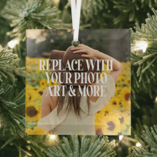 自分で作カスタムったパーソナライズされた ガラスオーナメント