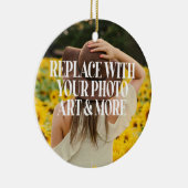 自分で作カスタムったパーソナライズされた セラミックオーナメント (右)