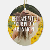 自分で作カスタムったパーソナライズされた セラミックオーナメント (左)