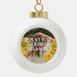 自分で作カスタムったパーソナライズされた セラミックボールオーナメント