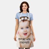 自分で作カスタムるパーソナライズされた エプロン (着用した状態)