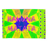 自分で作カラフルるハクナmatata かわいらし 枕カバー (正面左)