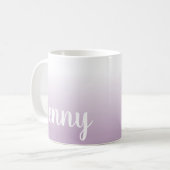 自分で作パーソナライズされたるグラデーション コーヒーマグカップ (正面左)