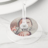 自分で作パーソナライズされたる ワイングラスタグ (クローズアップ)