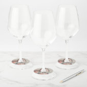 自分で作パーソナライズされたる ワイングラスタグ (セット)