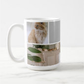 自分で作成したカスタム5枚の写真を作成パーソナライズされたする コーヒーマグカップ (左)