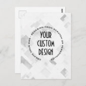 自分で作成したカスタム ポストカード (正面/裏面)