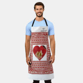 自分で作成する私の幸せな場所フローラアート エプロン (着用した状態)