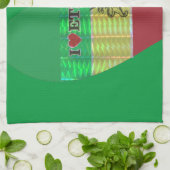 自分で作成する美しいエチオピアを愛する キッチンタオル (折り畳み)