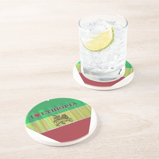 自分で作成する美しいエチオピアを愛する コースター (側面)