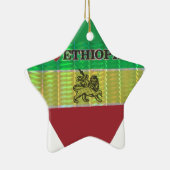 自分で作成する美しいエチオピアを愛する セラミックオーナメント (右)