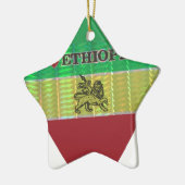 自分で作成する美しいエチオピアを愛する セラミックオーナメント (左)