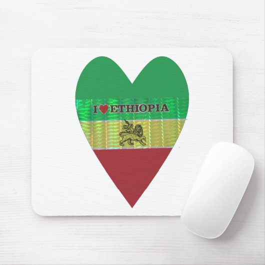 自分で作成する美しいエチオピアを愛する マウスパッド (マウス)