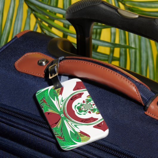 自分で作成する美しいエチオピアを愛する ラゲッジタグ (正面インサイチュ1)