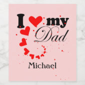 自分で作成する自分のパパ ワインラベル (シングルラベル)