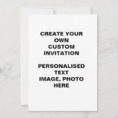 自分で作成すカスタムる 招待状 (正面)